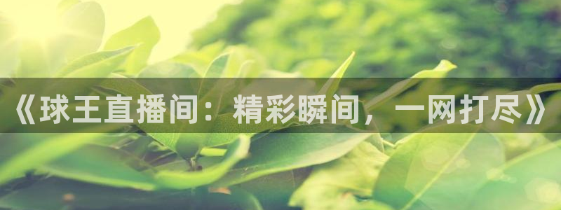 新球体育即时分：《球王直播间：精彩瞬间，一网打尽》