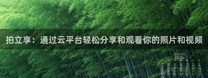 新球体育足球：拍立享：通过云平台轻松分享和观看你的照片和视频